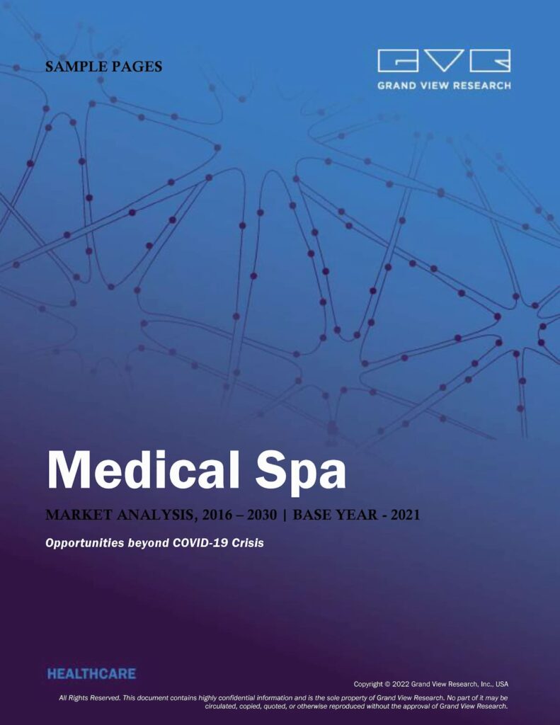 Medical Spa - Market Analysis And Segment Forecasts To 2030, Grand View Research, 70 pages - Download PDF