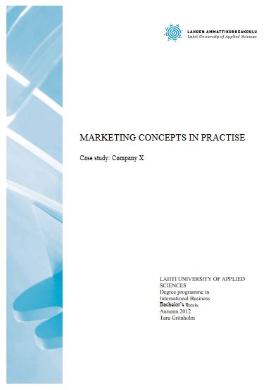 Marketing concepts in practice - Theseus.fi, 52 pages - Download PDF